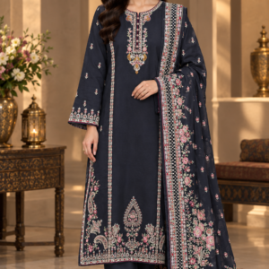 3 piece deep black Premium Suit-attractive work front