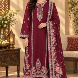 3 piece Red  Premium Suit-attractive work front