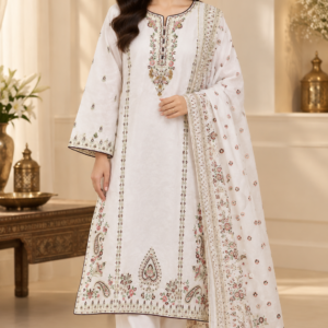 3 piece Premium Suit-embroidered front